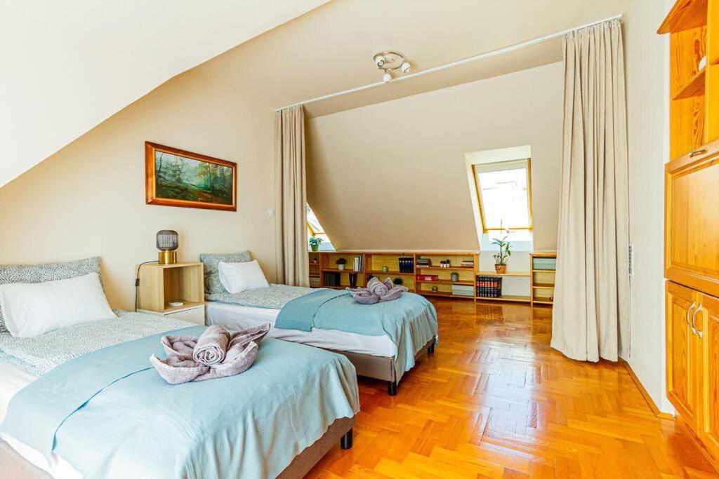 Roomy Apartment 80Sqm At City Center Free Parking Space, Ac & Balcony ブダペスト エクステリア 写真